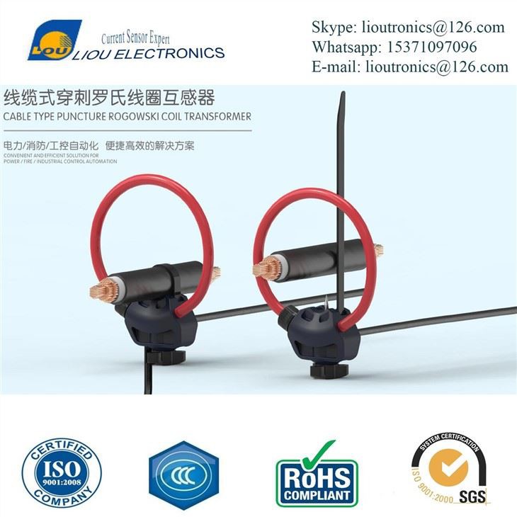 Busbar Puncture Rogowski Coil Current Sensor